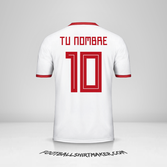 Jersey Iran 2018 número 10 tu nombre