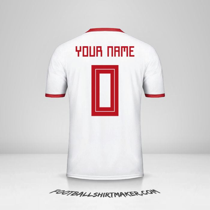 Iran 2018 jersey number 0 your name