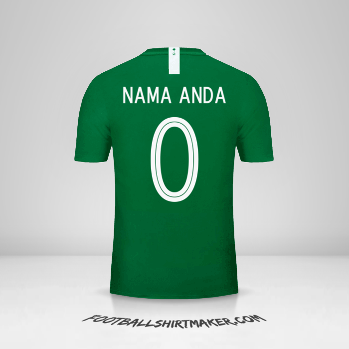 Jersey Arab Saudi 2018 II -  nama anda - 0