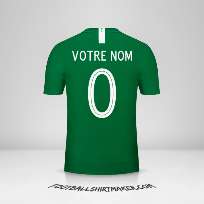 Maillot Arabie Saoudite 2018 II -  votre nom - 0