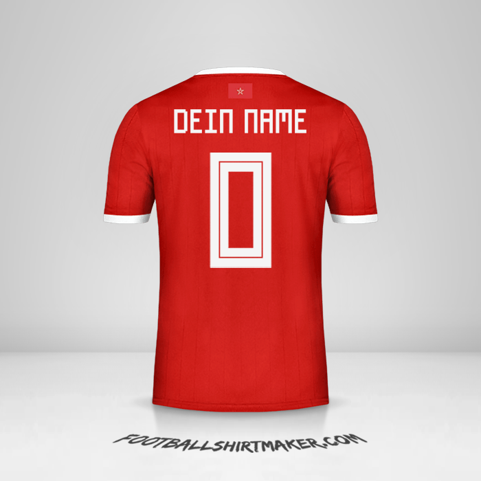 Trikot Marokko 2018 -  dein name - 0