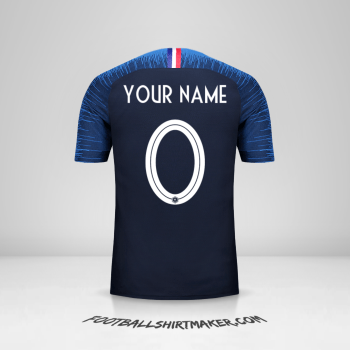 Jersey France 2018 -  your name - 0