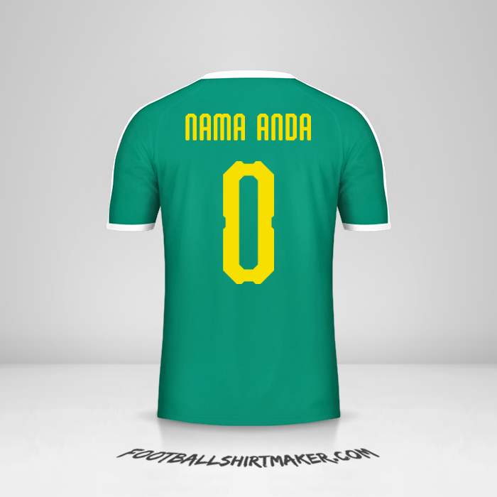 Jersey Senegal 2018 II -  nama anda - 0