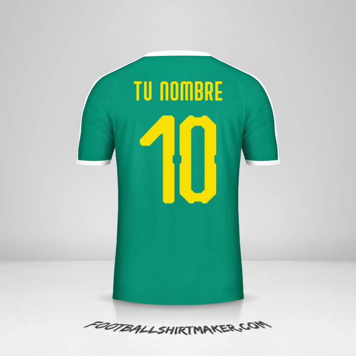 Camiseta Senegal 2018 II número 10 tu nombre