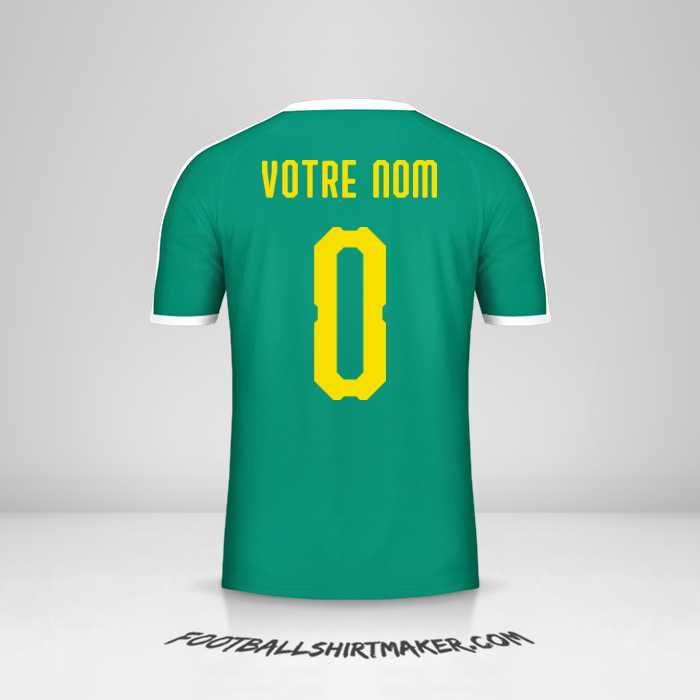 Maillot Sénégal 2018 II -  votre nom - 0