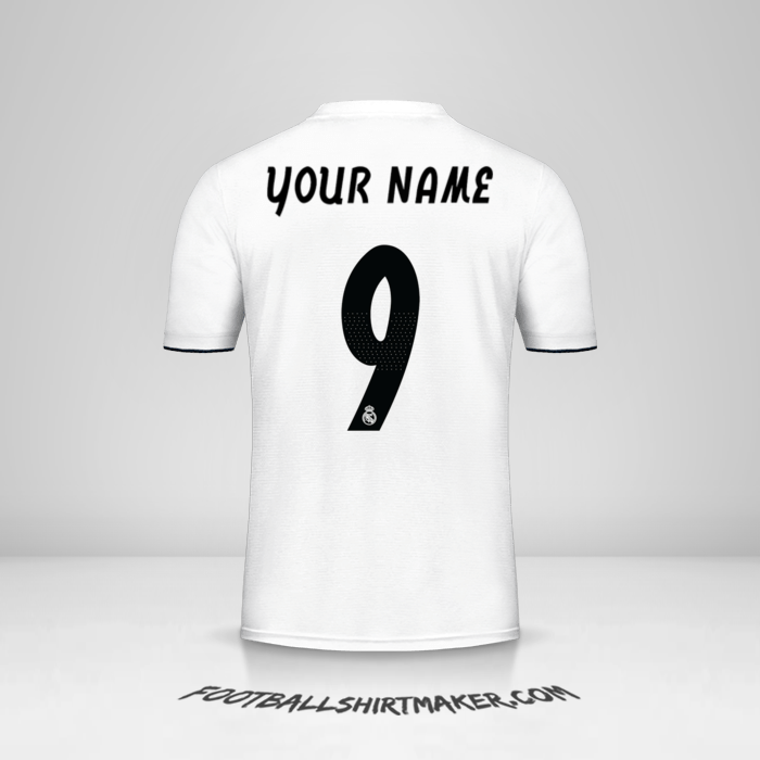 Real Madrid CF 2018/19 Cup jersey number 9 your name