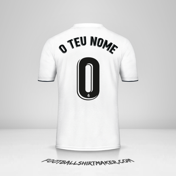 Camisola Real Madrid CF 2018/19 -  o teu nome - 0