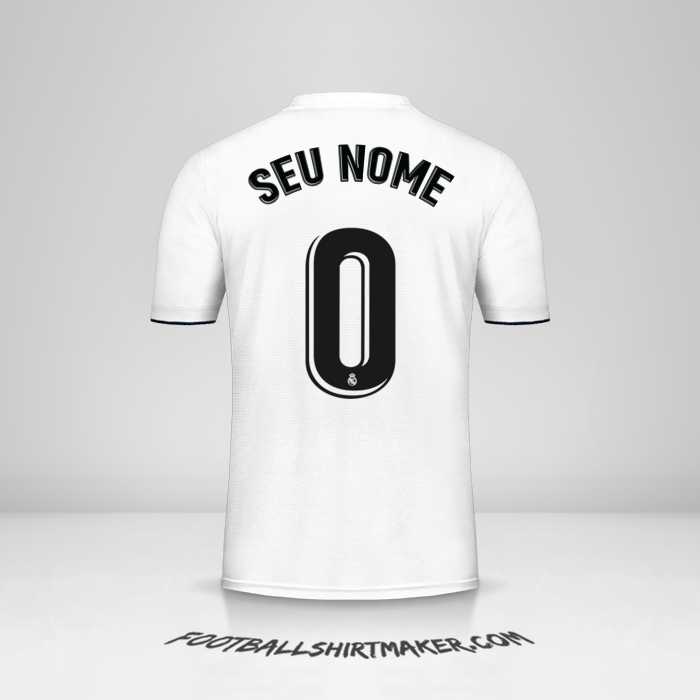 Camisa Real Madrid CF 2018/19 -  seu nome - 0