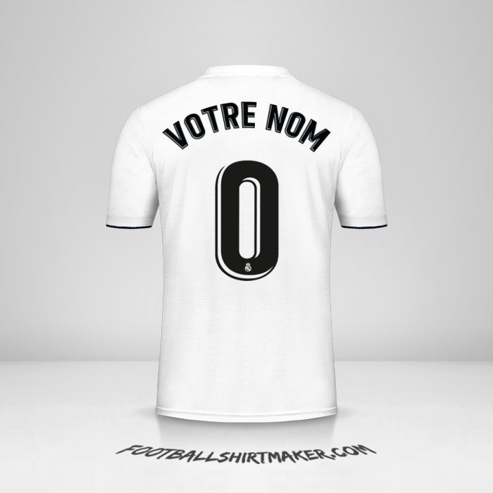 Maillot Real Madrid CF 2018/19 -  votre nom - 0