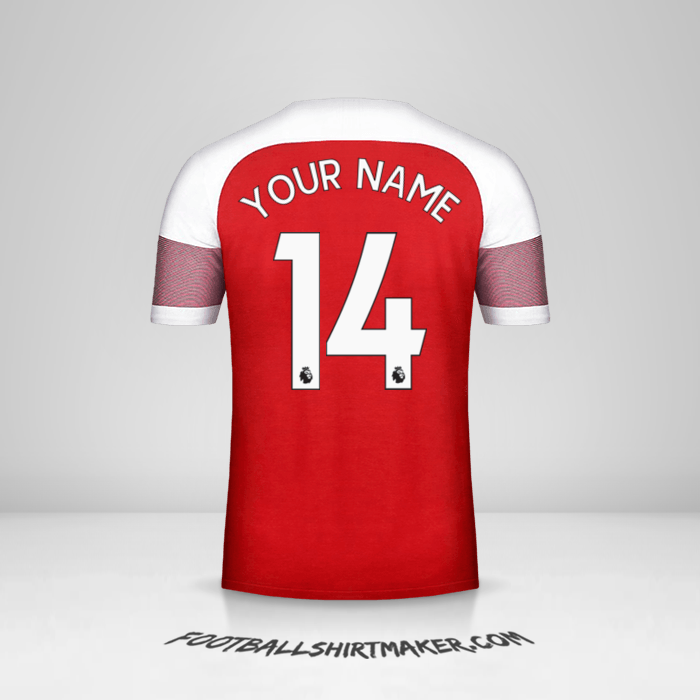 Arsenal 2018/19 shirt number 14 your name