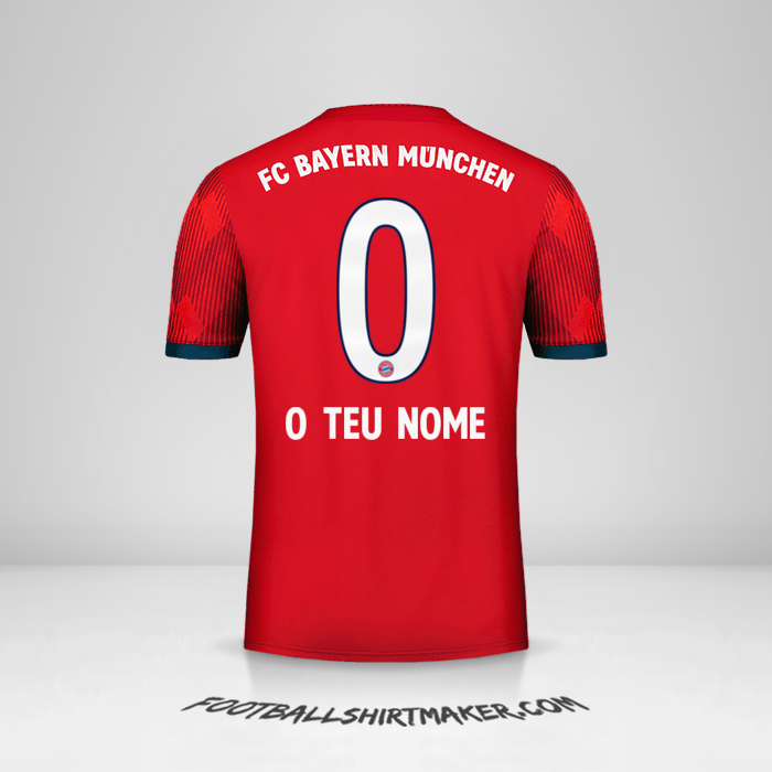 Camisola FC Bayern Munchen 2018/19 -  o teu nome - 0