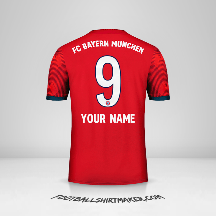 FC Bayern Munchen 2018/19 jersey number 9 your name