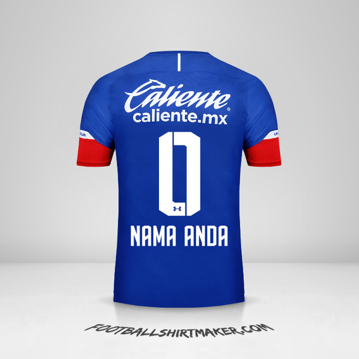 Jersey Cruz Azul 2018/19 -  nama anda - 0