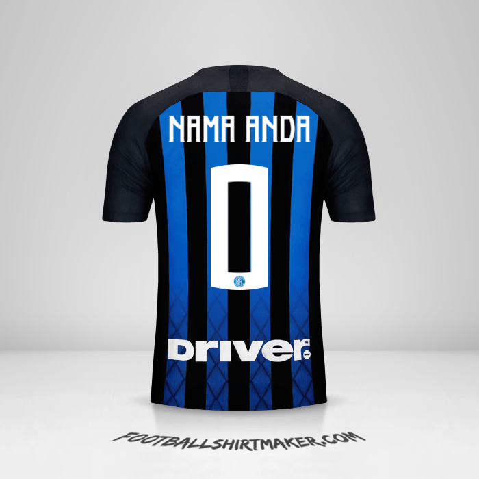 Jersey Inter 2018/19 -  nama anda - 0