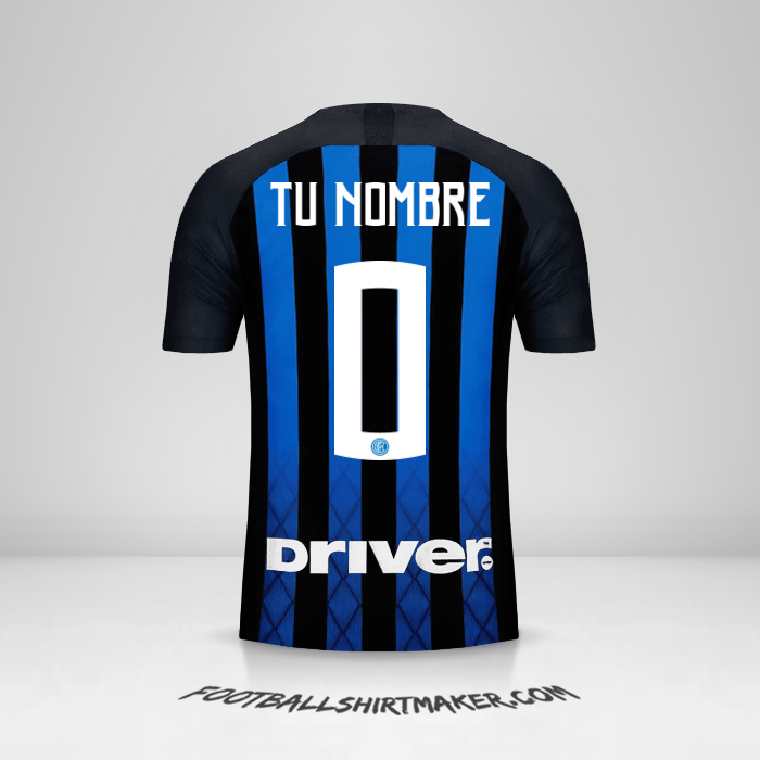 Camiseta Inter 2018/19 -  tu nombre - 0