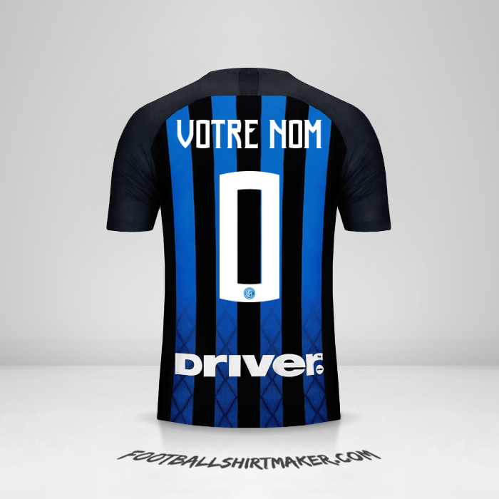 Maillot Inter 2018/19 -  votre nom - 0