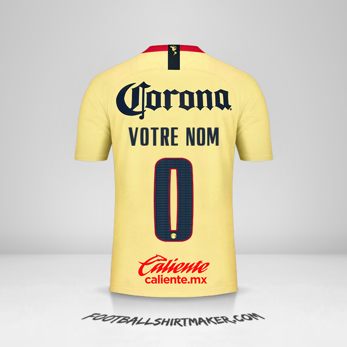 Maillot Club America 2018/19 -  votre nom - 0