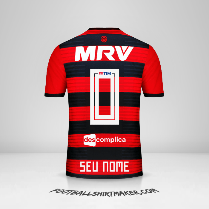 Camisa Flamengo 2018/19 -  seu nome - 0