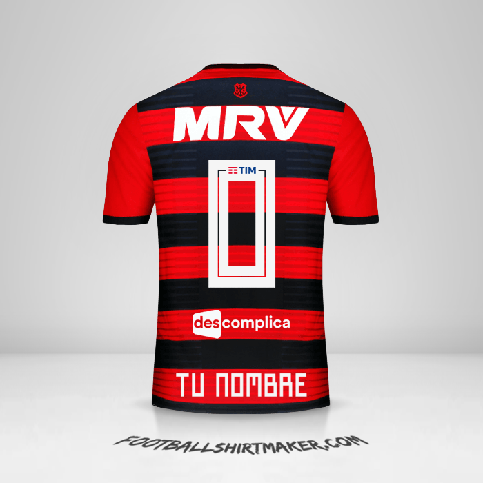 Camiseta Flamengo 2018/19 -  tu nombre - 0