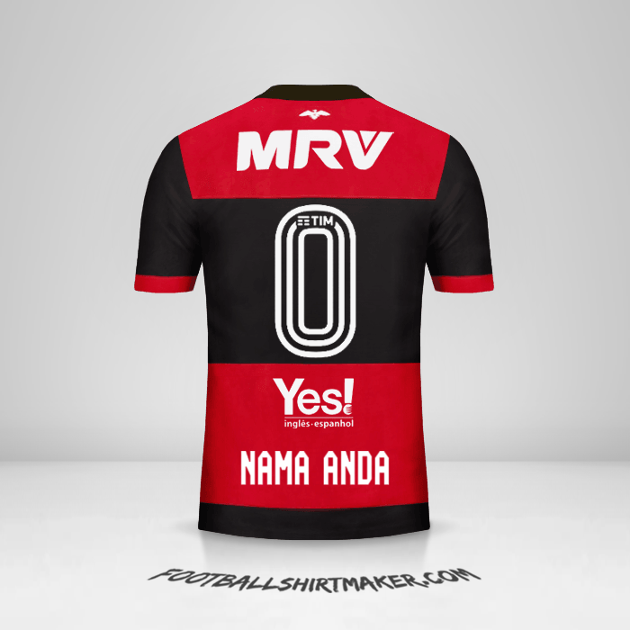 Jersey Flamengo 2017/18 -  nama anda - 0