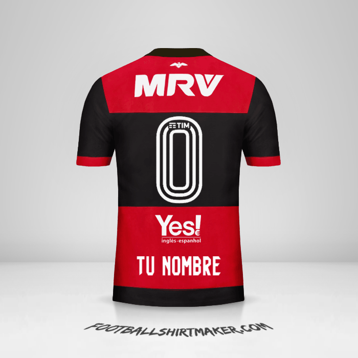 Camiseta Flamengo 2017/18 -  tu nombre - 0