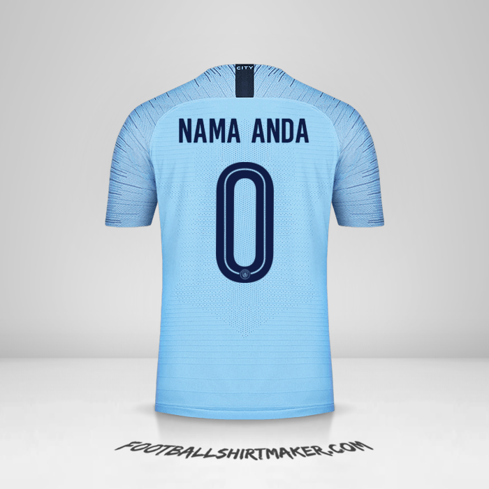 Jersey Manchester City 2018/19 Cup -  nama anda - 0