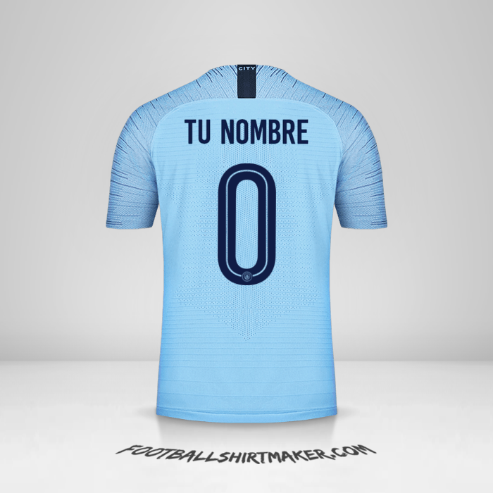 Jersey Manchester City 2018/19 Cup -  tu nombre - 0