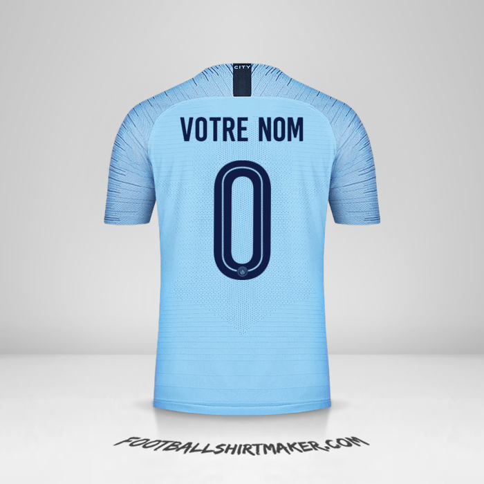 Maillot Manchester City 2018/19 Cup -  votre nom - 0