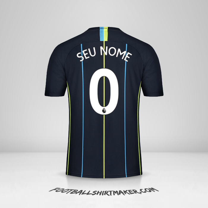 Camisa Manchester City 2018/19 II -  seu nome - 0