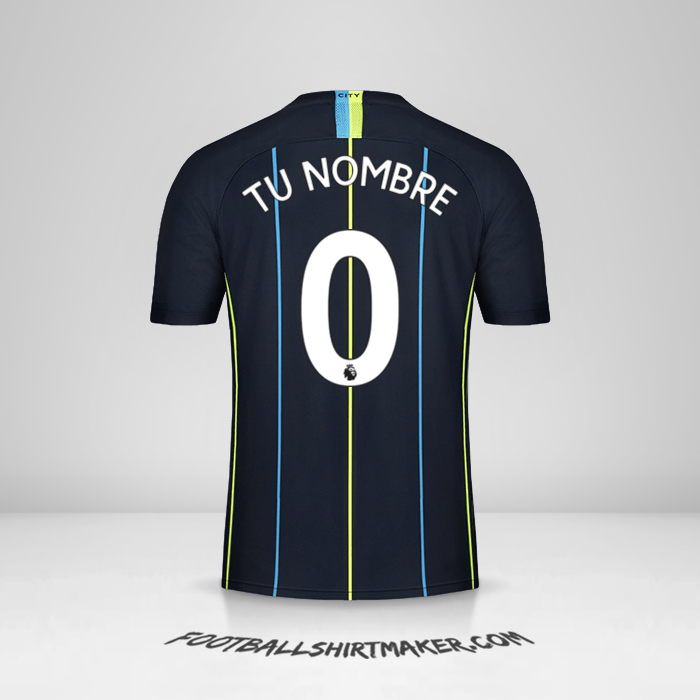 Jersey Manchester City 2018/19 II -  tu nombre - 0