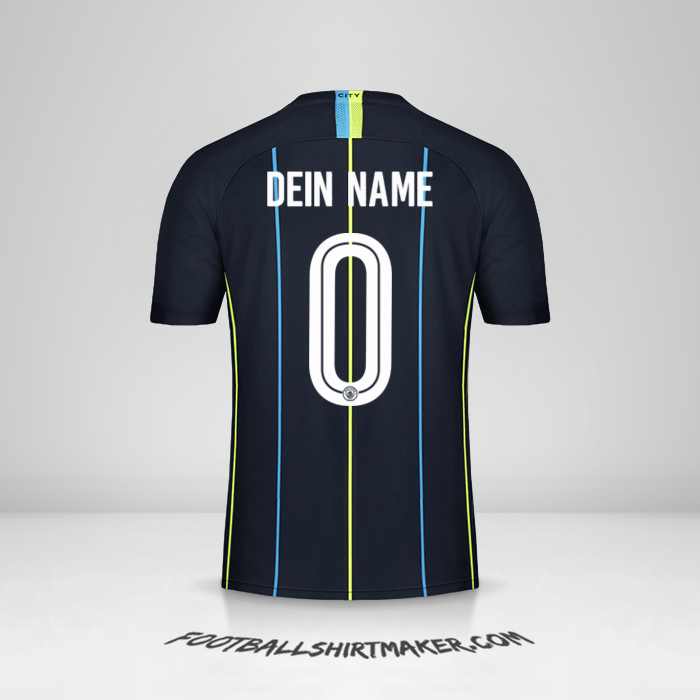 Trikot Manchester City 2018/19 Cup II -  dein name - 0