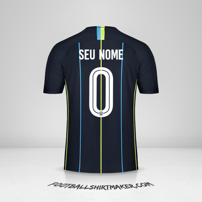 Camisa Manchester City 2018/19 Cup II -  seu nome - 0