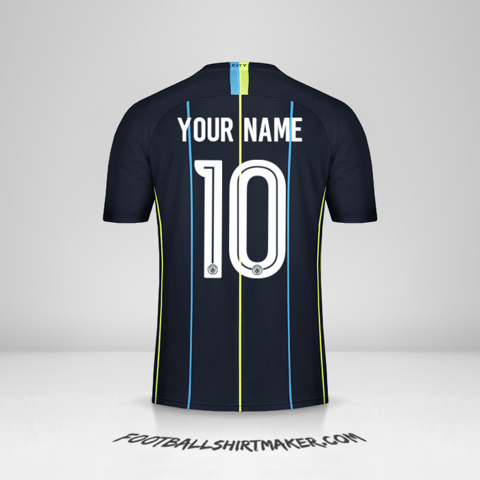 Manchester City 2018/19 Cup II shirt number 10 your name