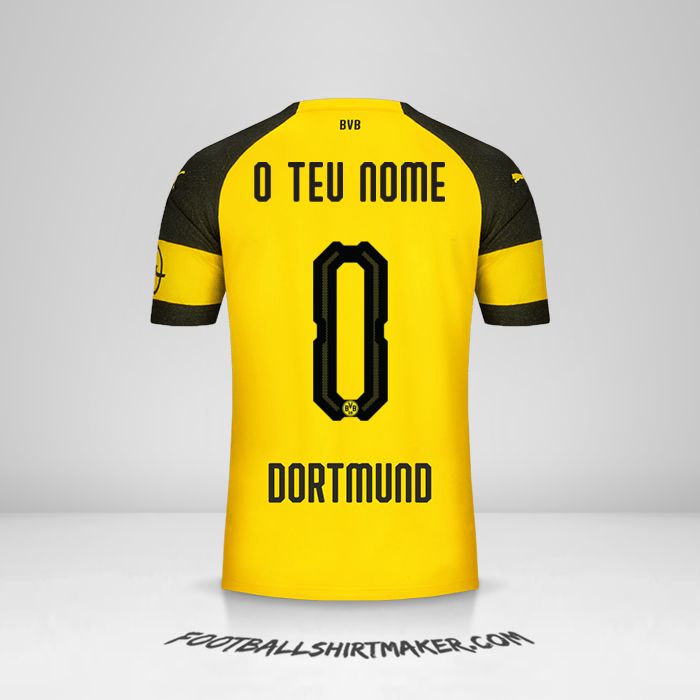 Camisola Borussia Dortmund 2018/19 -  o teu nome - 0