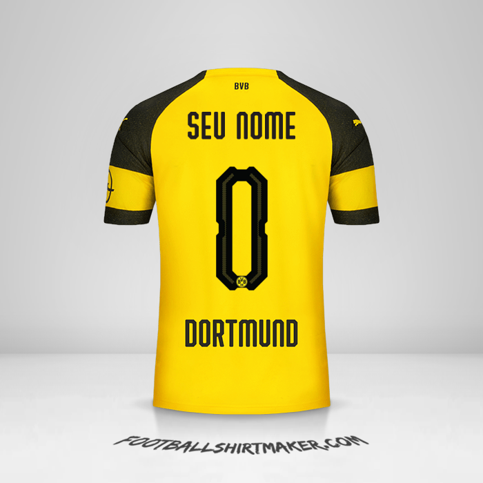 Camisa Borussia Dortmund 2018/19 -  seu nome - 0