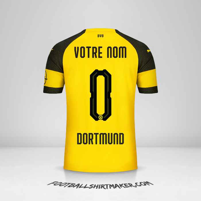 Maillot Borussia Dortmund 2018/19 -  votre nom - 0