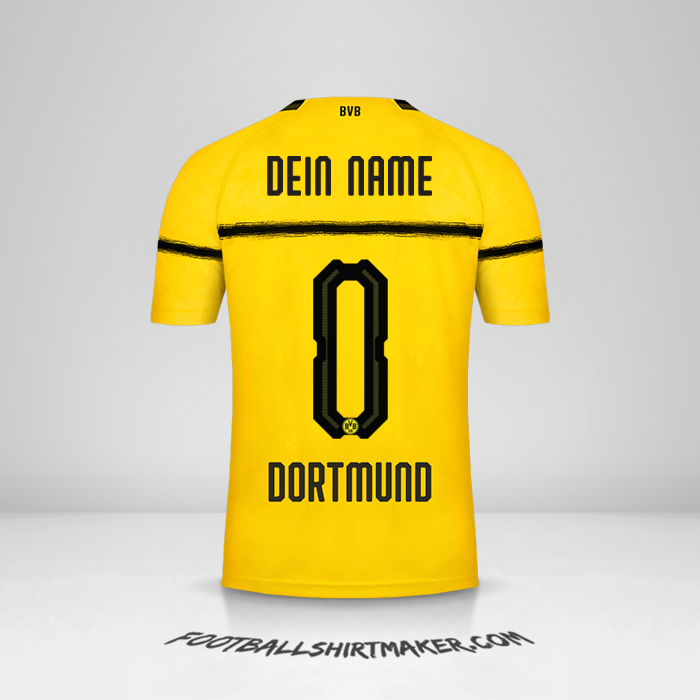 Trikot Borussia Dortmund 2018/19 Cup -  dein name - 0