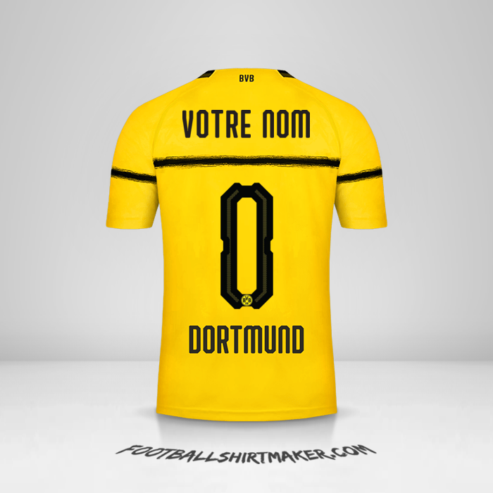 Maillot Borussia Dortmund 2018/19 Cup -  votre nom - 0