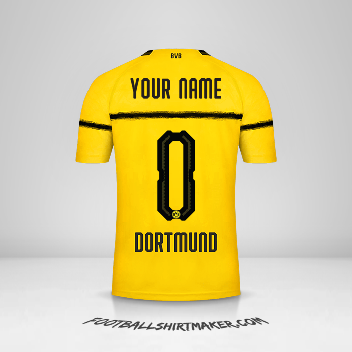 Jersey Borussia Dortmund 2018/19 Cup -  your name - 0