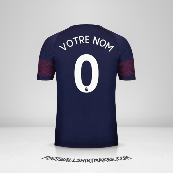 Maillot Arsenal 2018/19 II -  votre nom - 0