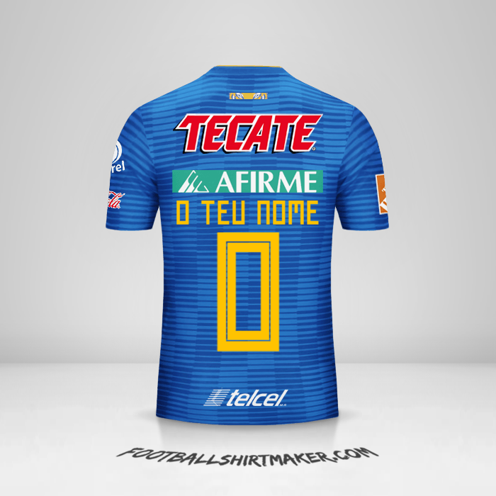 Camisola Tigres UANL 2018/19 II -  o teu nome - 0