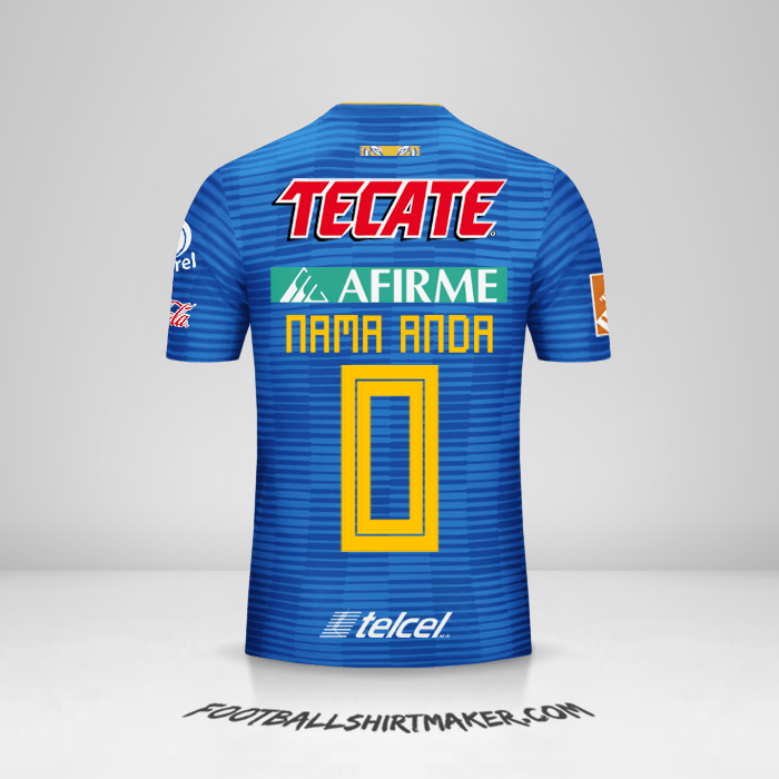 Jersey Tigres UANL 2018/19 II -  nama anda - 0