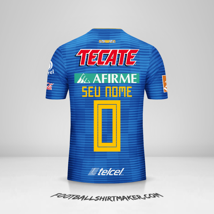 Camisa Tigres UANL 2018/19 II -  seu nome - 0