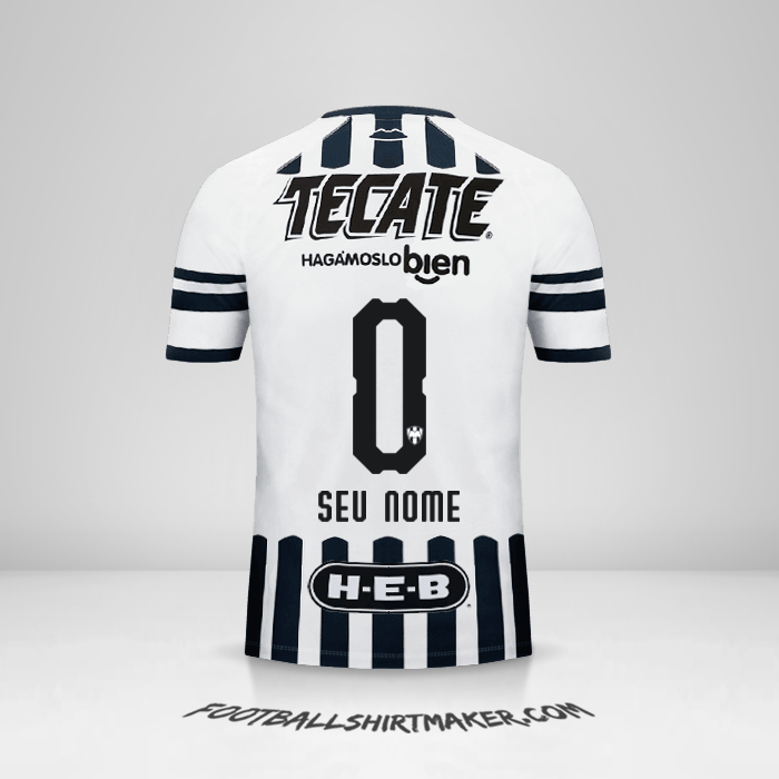 Camisa Monterrey 2018/19 -  seu nome - 0