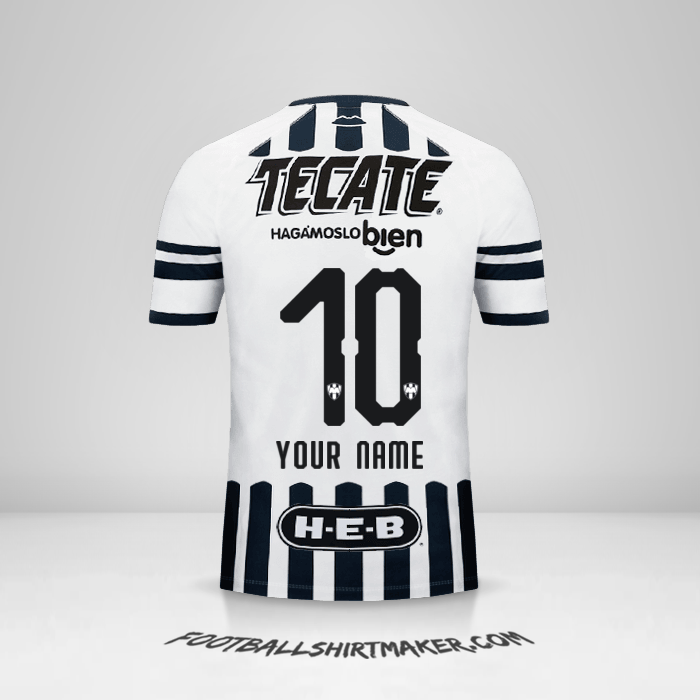 Monterrey 2018/19 shirt number 10 your name