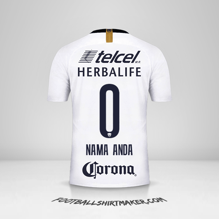 Jersey Pumas UNAM 2018/19 -  nama anda - 0