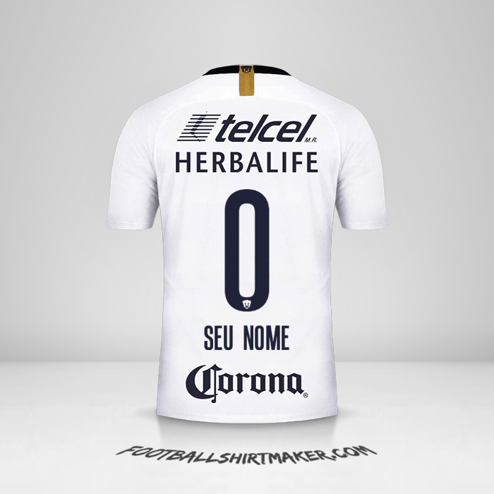 Camisa Pumas UNAM 2018/19 -  seu nome - 0