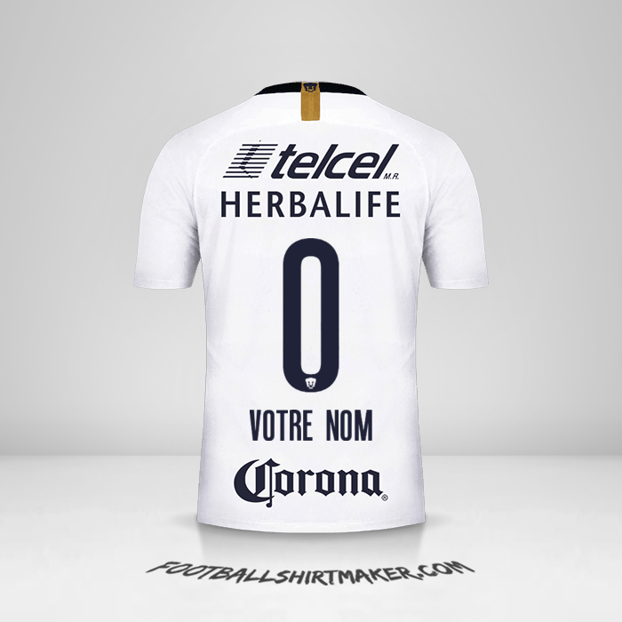 Maillot Pumas UNAM 2018/19 -  votre nom - 0