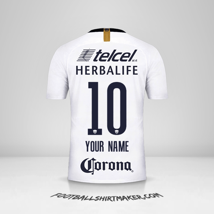 Pumas UNAM 2018/19 jersey number 10 your name