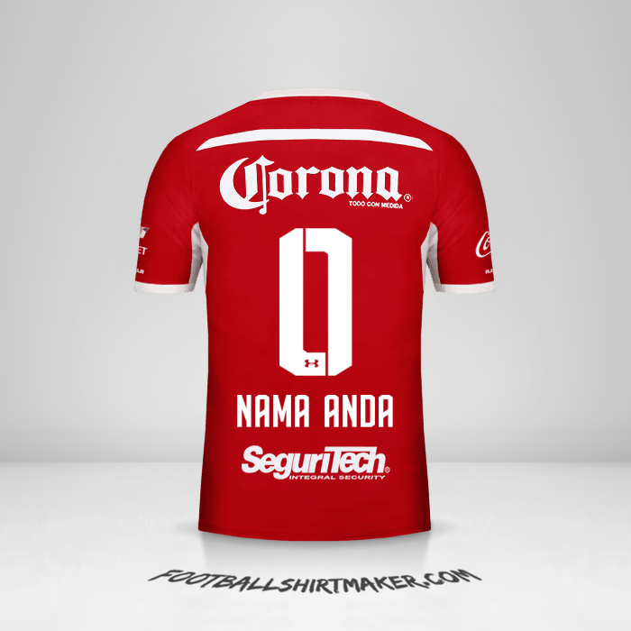 Jersey Toluca FC 2018/19 -  nama anda - 0